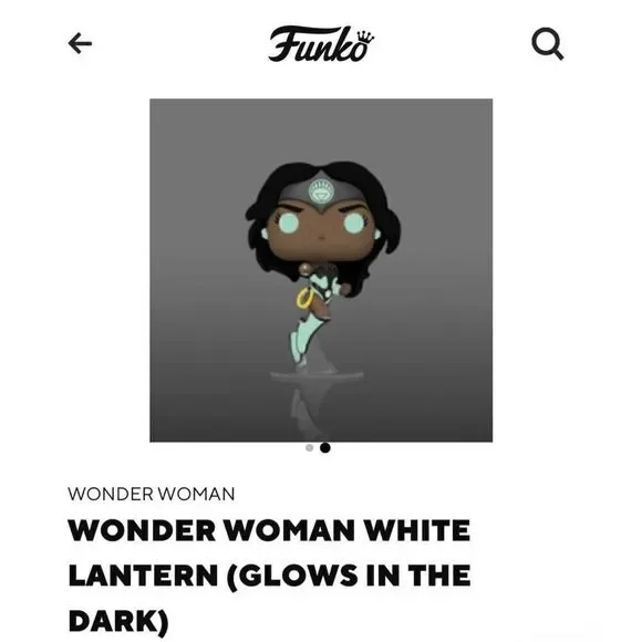 WONDER WOMAN WHITE LANTERN (GLOWS IN THE DARK) - Picture 2 of 5